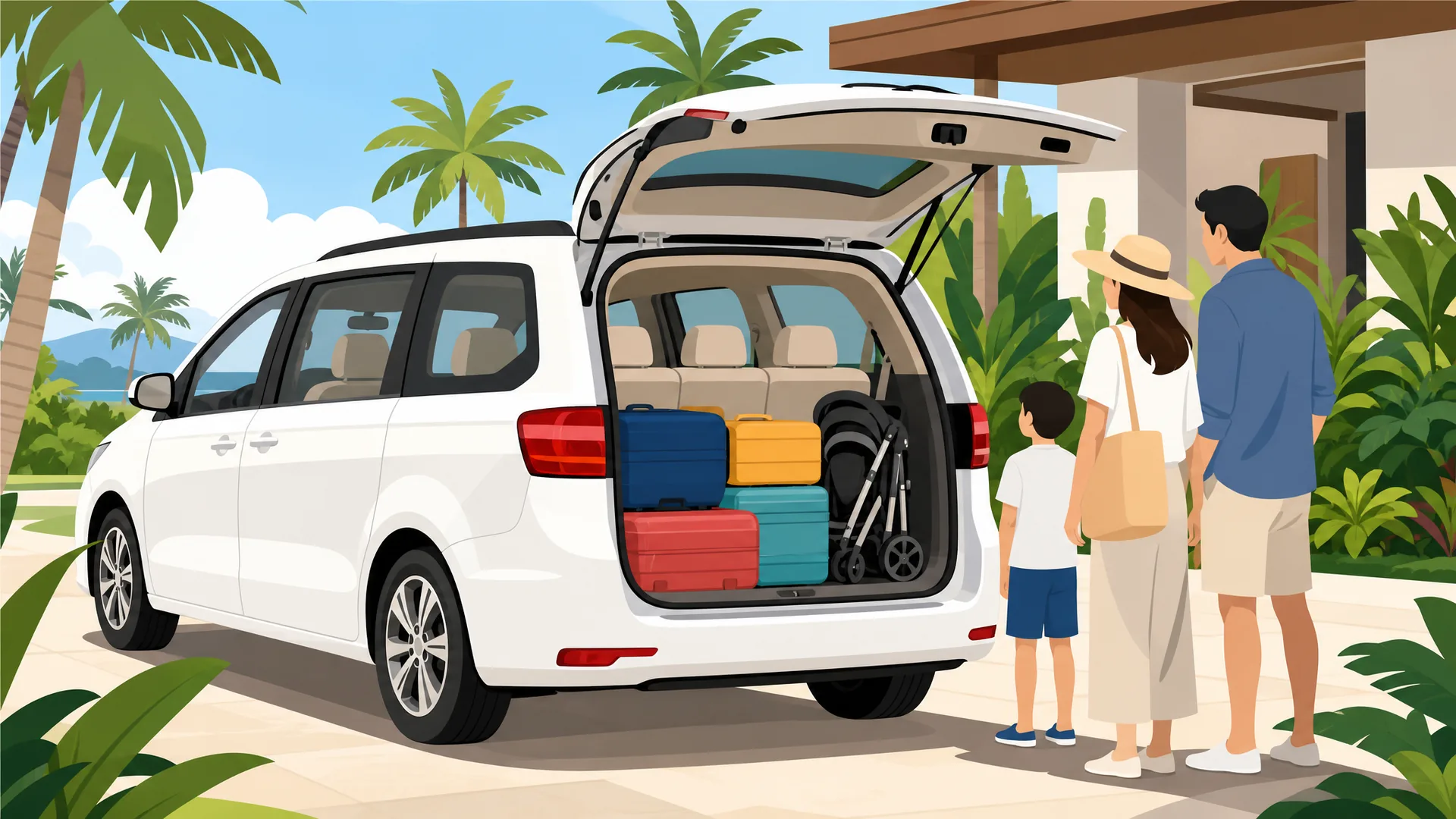 Car Rental for Family Bali: Spacious Cars for Groups